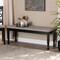 Baxton Studio Corey Grey Upholstered and Dark Brown Finished Wood Dining Bench 171-10921 - alternate 2